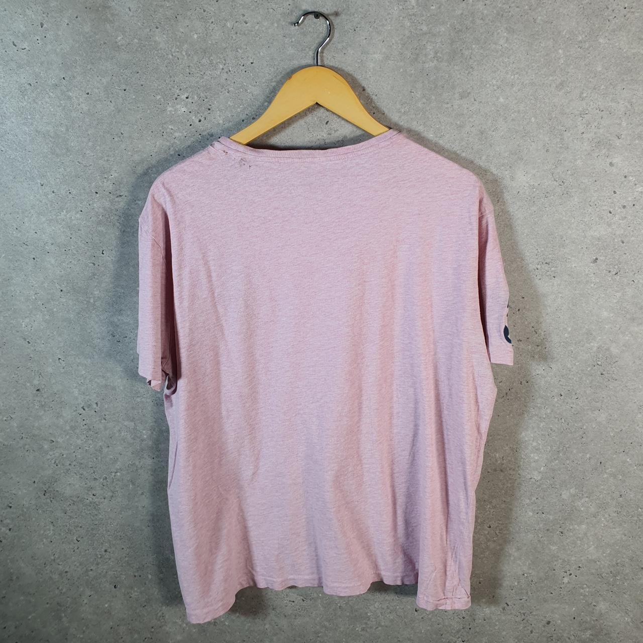 Vintage Ralph Lauren Polo Sport T Shirt Men’s Large Pink Classic Fit Embroidered Pony C8671