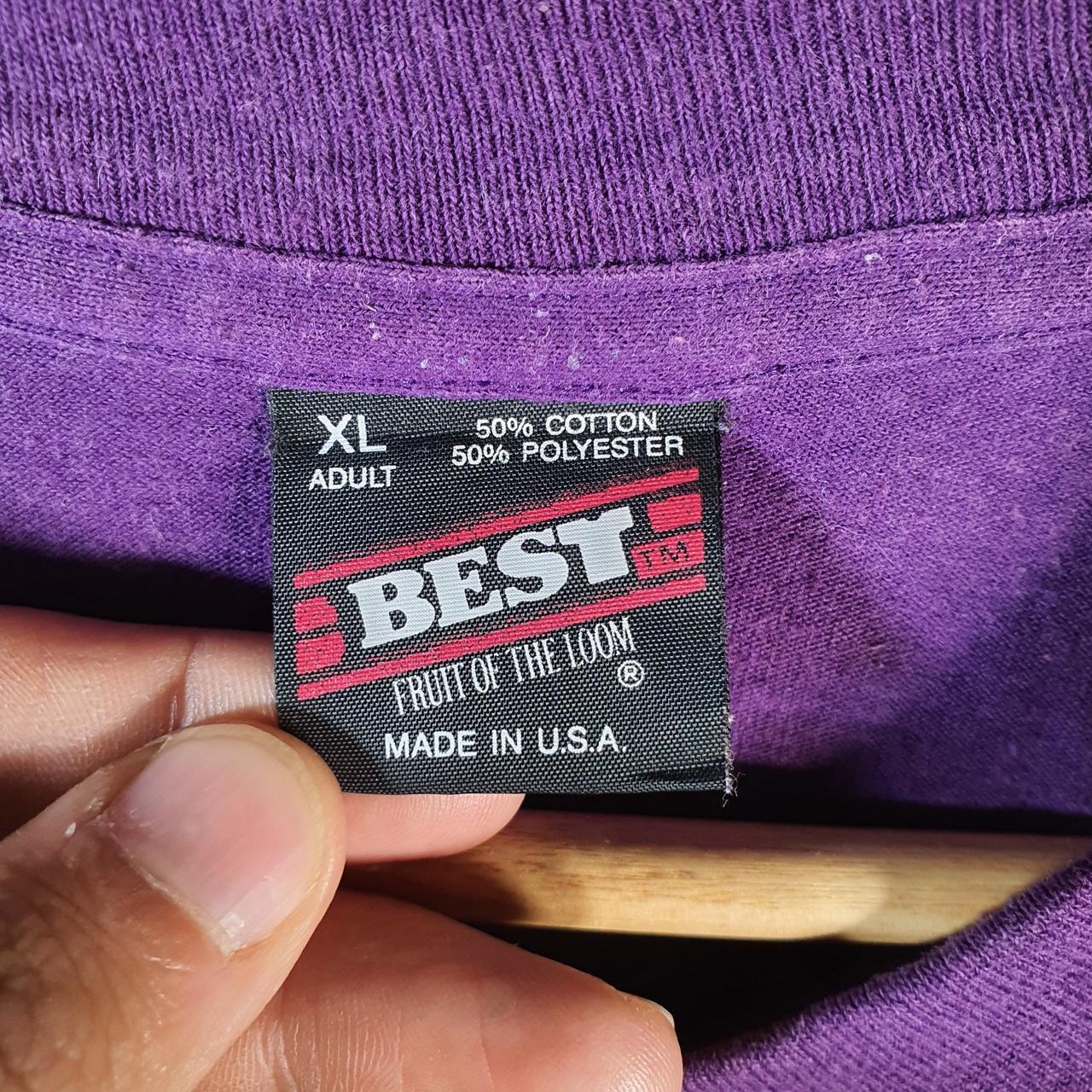 Vintage Fruit Of The Loom Always Dancing 1995 USA Single Stitch T Shirt Men’s XL Purple