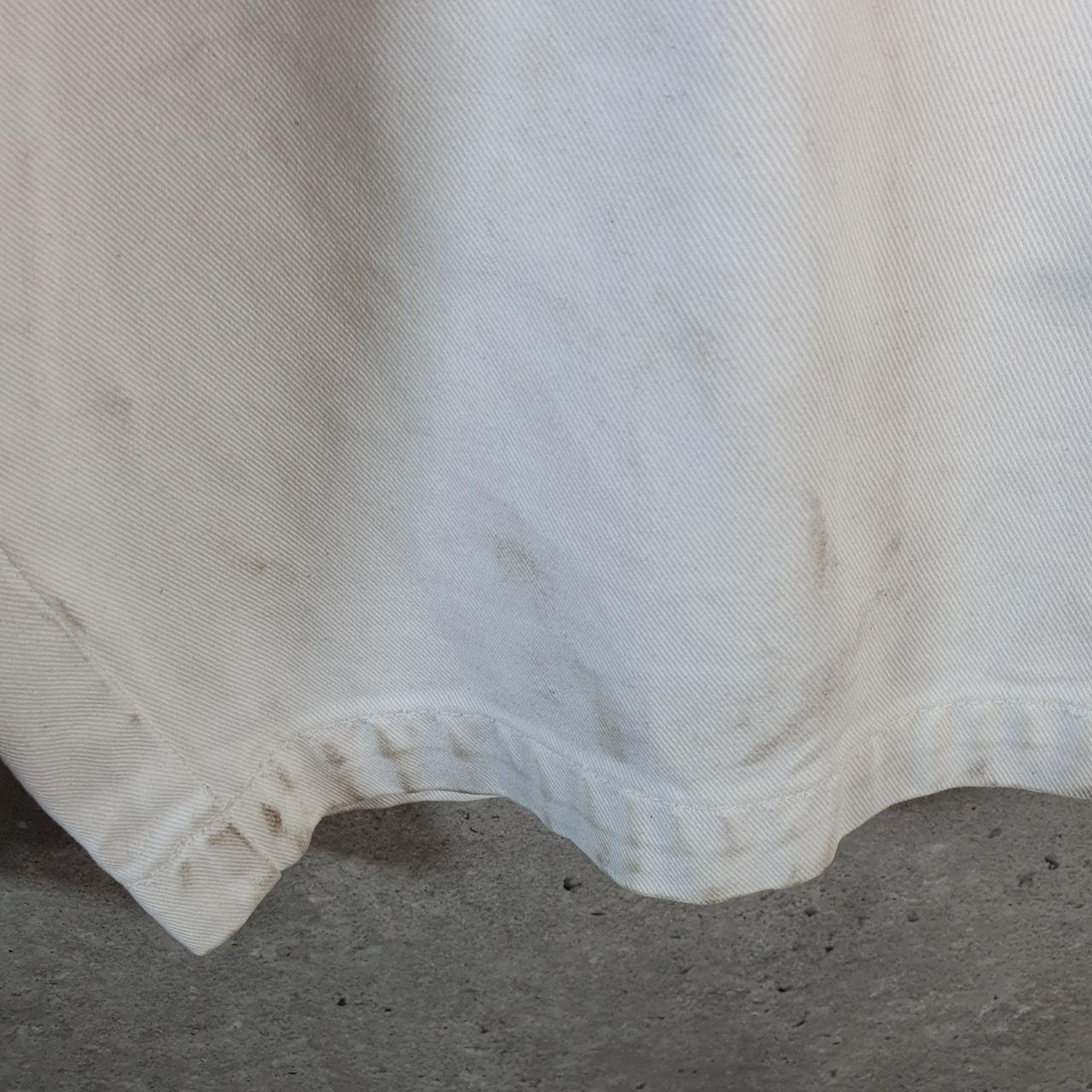 Vintage Fubu Baggy Y2K Hip Hop Jorts Shorts Mens W42 White Denim USA A4675