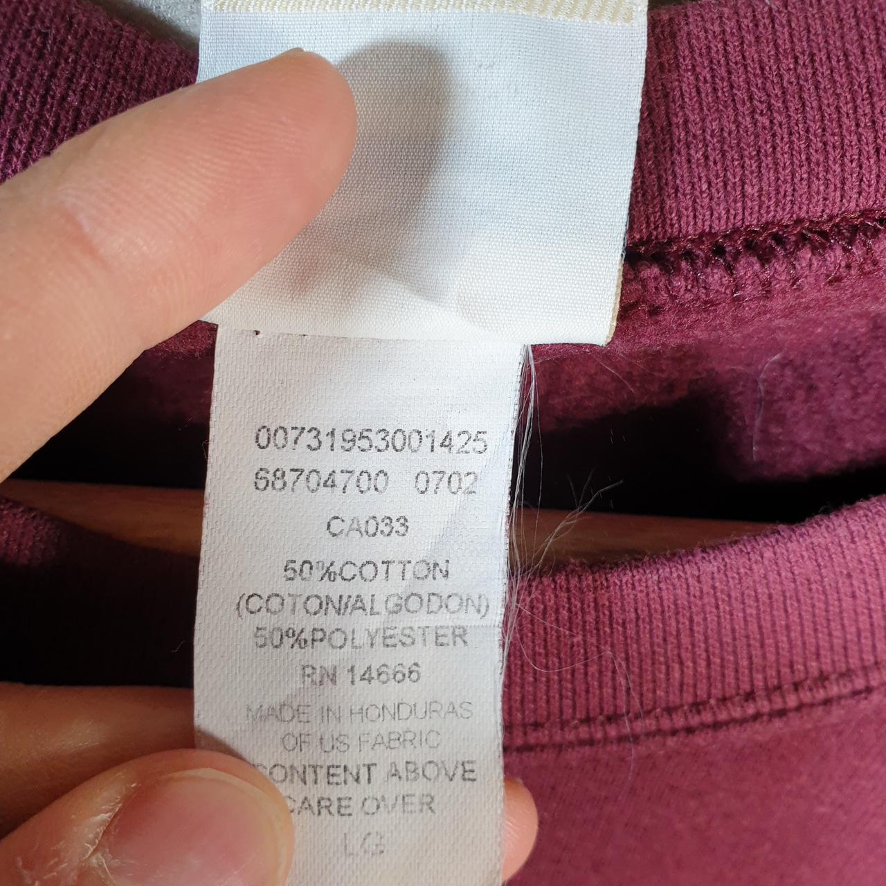 Vintage Lee Heavyweight Sweatshirt Men’s Large Burgundy Red USA Alpha Sigma Lambda