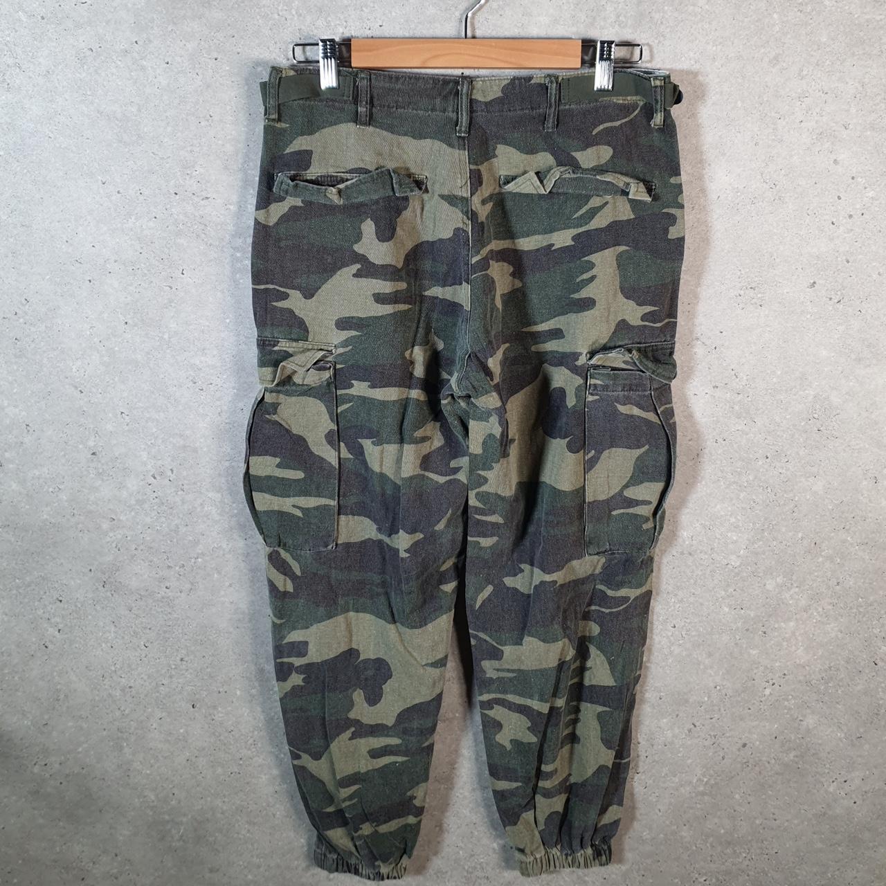 Vintage Fashion Nova Camouflage Army Cargo Trousers Mens Large Green RealTree Big Fish Vintage