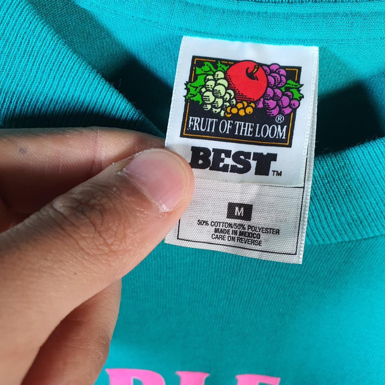 Vintage Fruit of the Loom Cheerleader 1996 USA Single Stitch T Shirt Men’s Medium Blue