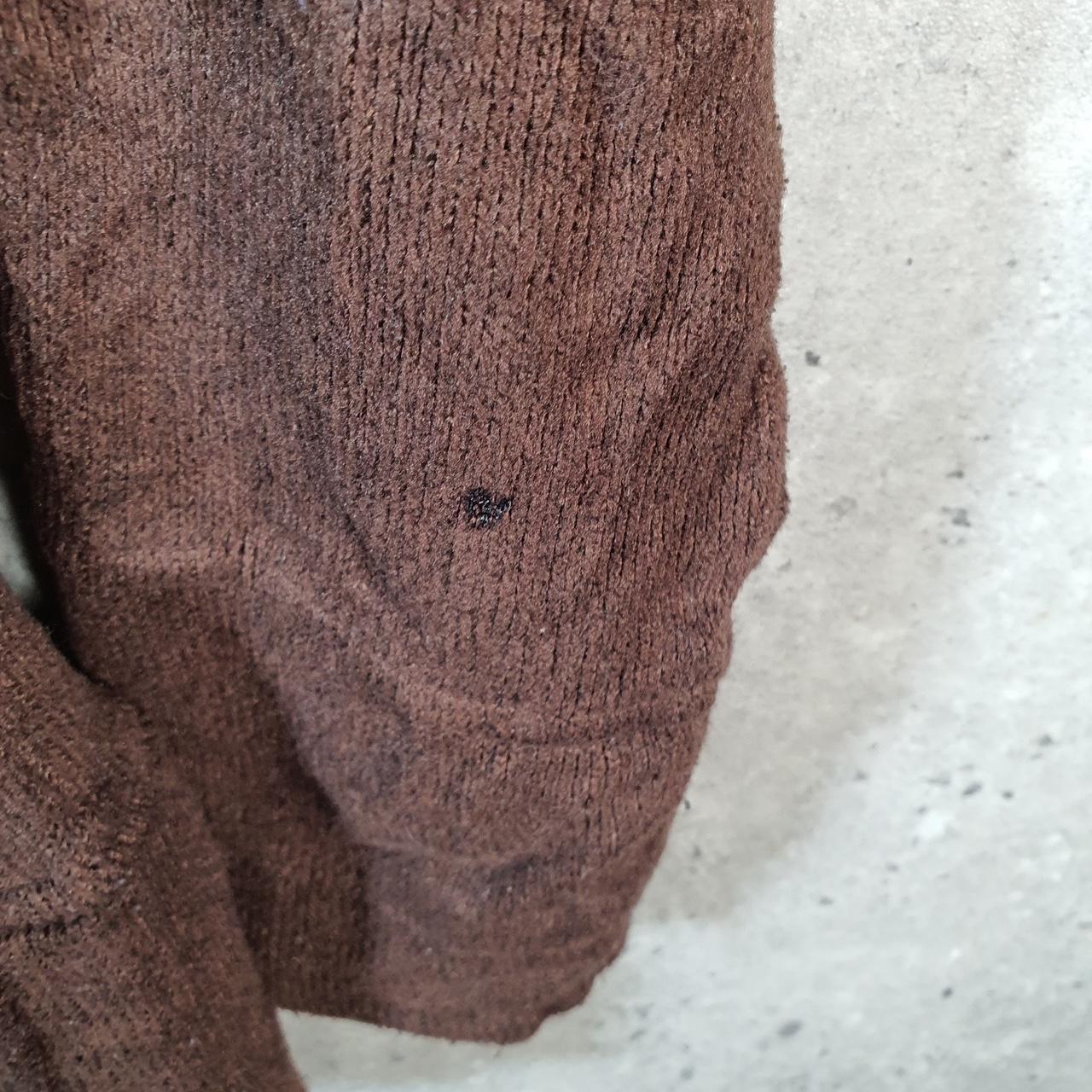 Vintage Under Armour Full Zip Fleece Hoodie Womens Large Brown Cold Gear Logo