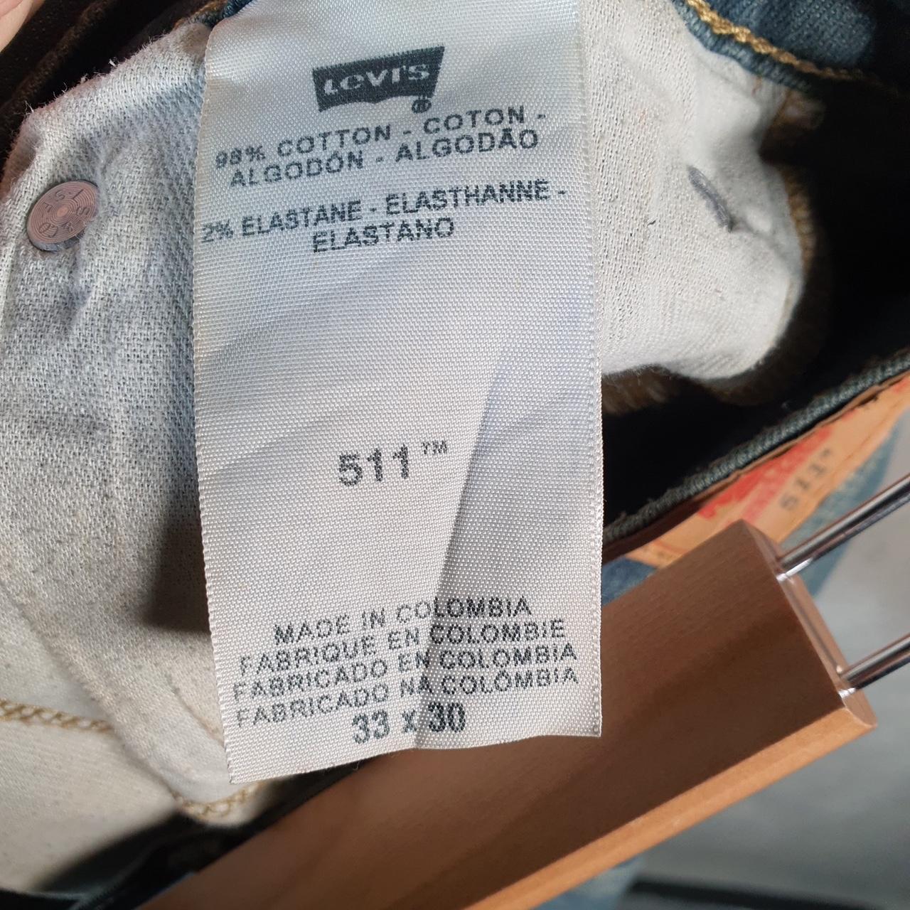 Vintage Levi’s 511 Cut Off Baggy Shorts Jorts Cargo Womens W33 Blue Relaxed Denim A4520