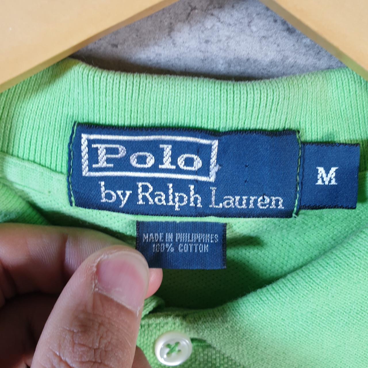 Vintage Ralph Lauren Polo Shirt Men’s Medium Green Classic Fit Embroidered Pony