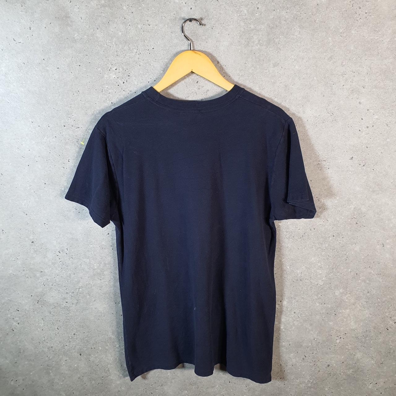 Vintage Ralph Lauren Polo T Shirt Men’s Medium Blue Embroidered Pony Classic Fit C9106