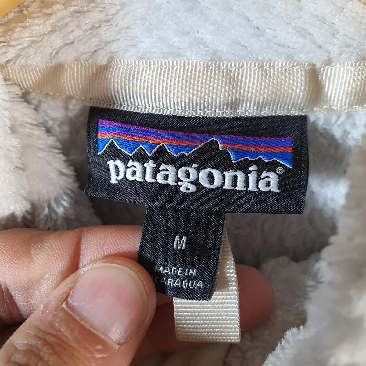Vintage Patagonia Re Tool Half Snap Fleece Sweatshirt Womens Medium Beige