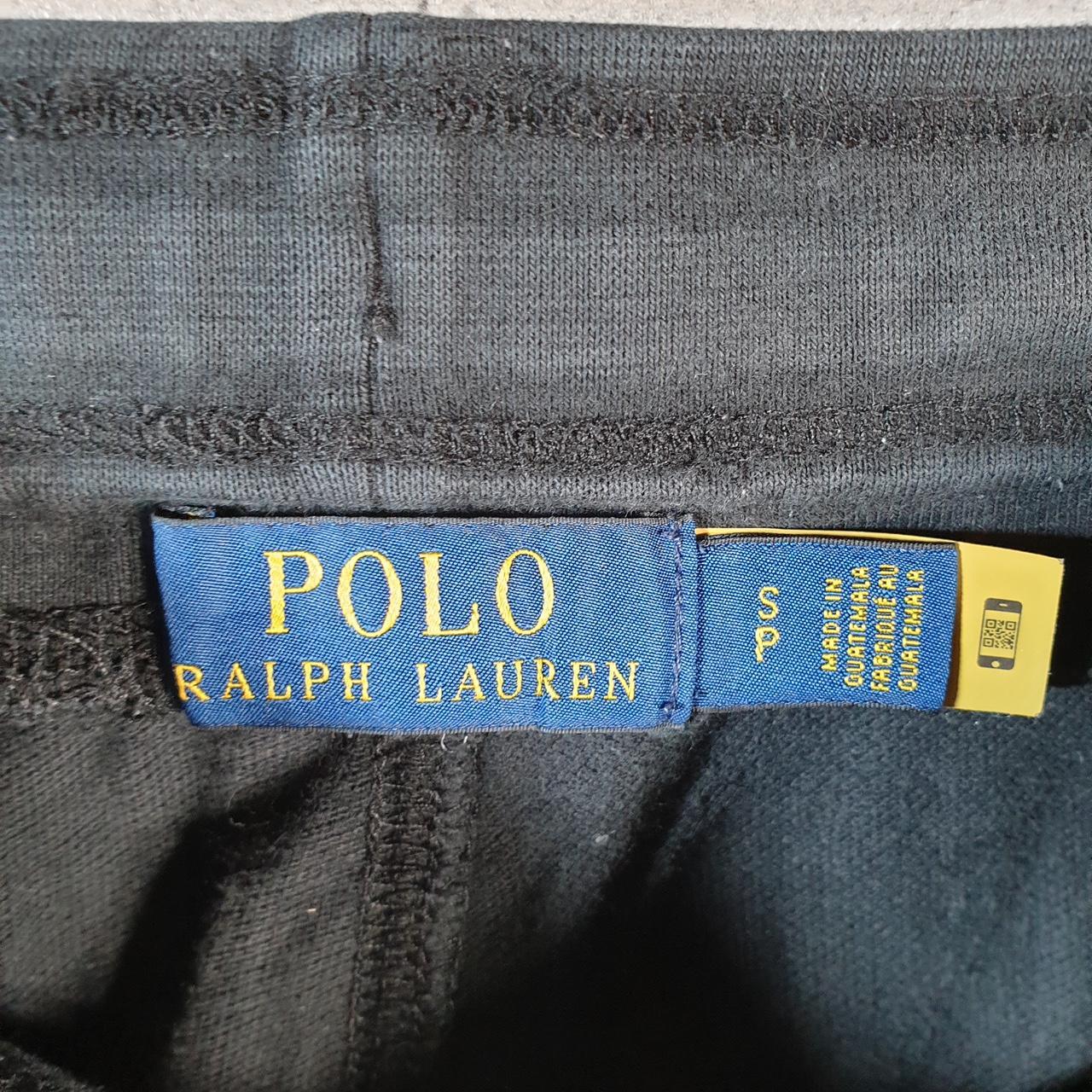 Vintage Ralph Lauren Polo Sweat Shorts Jorts Chino Cargo Men’s Small Black Baggy Cotton A4600