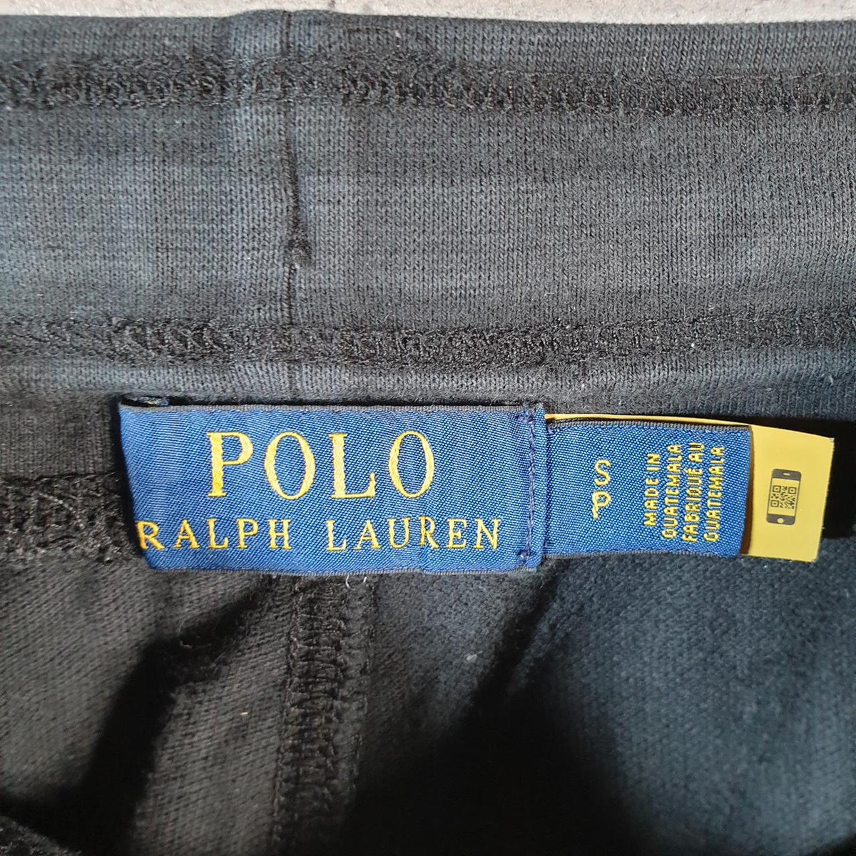 Vintage Ralph Lauren Polo Sweat Shorts Jorts Chino Cargo Men’s Small Black Baggy Cotton A4600