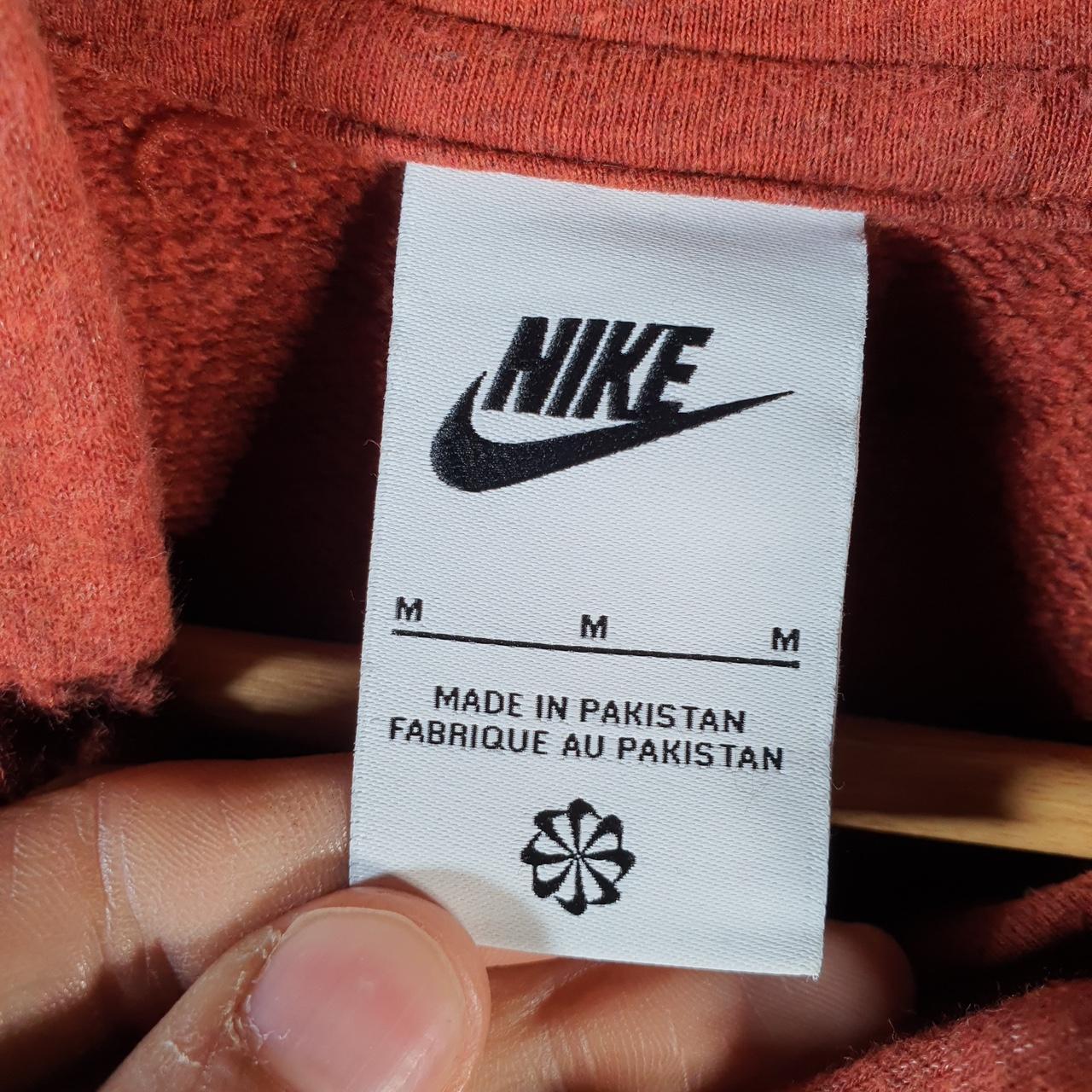 Vintage Nike Club Hoodie Men’s Medium Orange Swoosh Y2K Pullover Logo