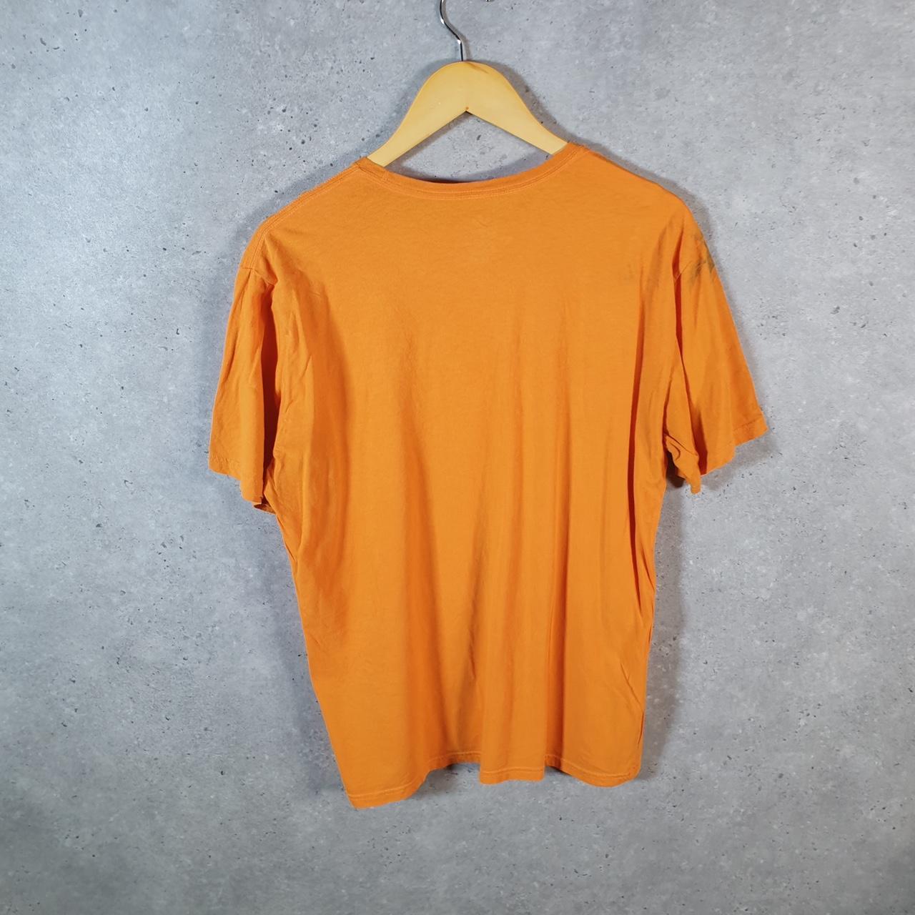 Vintage Adidas Pro Sport Trefoil Retro T Shirt Men’s Large Orange Logo Athletic