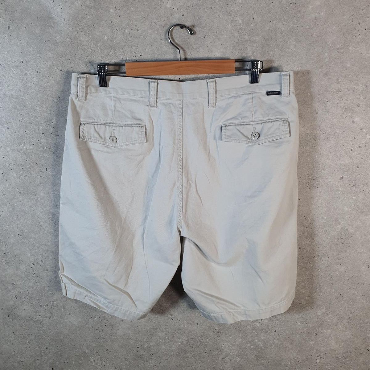 Vintage Dockers Chino Shorts Jorts Cargo Men’s W38 Brown Baggy Cotton