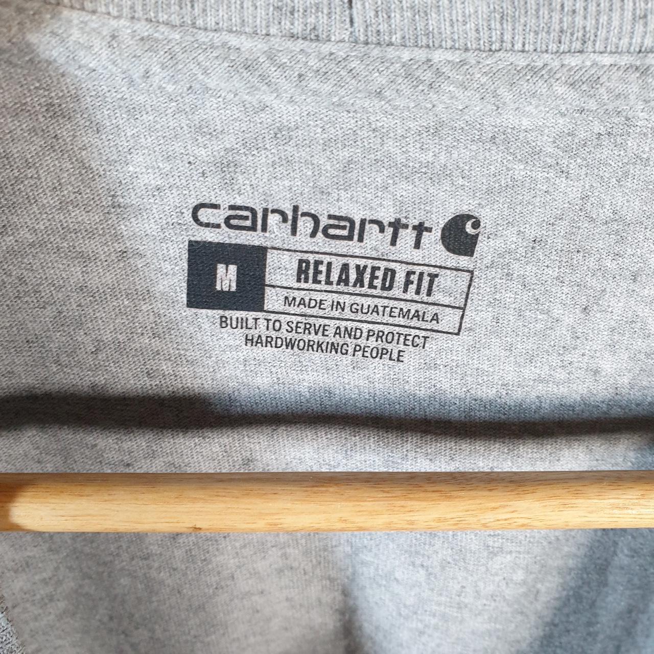 Vintage Carhartt Pocket T Shirt Men’s Medium Grey Workwear Chore Utility Relaxed Fit C9356
