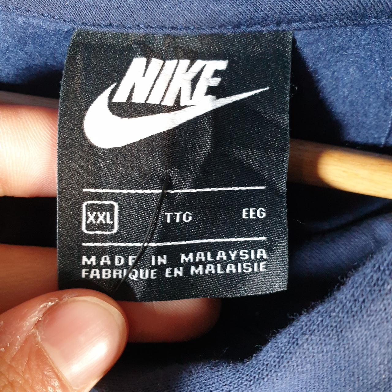 Vintage Nike Fullerton Effort Hoodie Men’s 2XL Navy Blue Swoosh Y2K Pullover