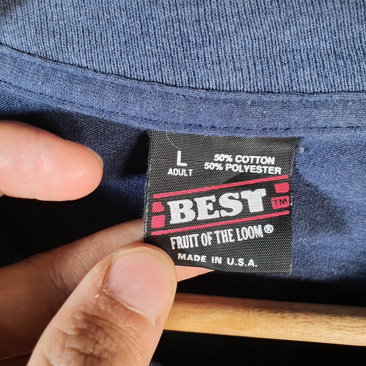 Vintage Fruit Of The Loom Wolves Native American 90s USA Single Stitch T Shirt Men’s Large Blue