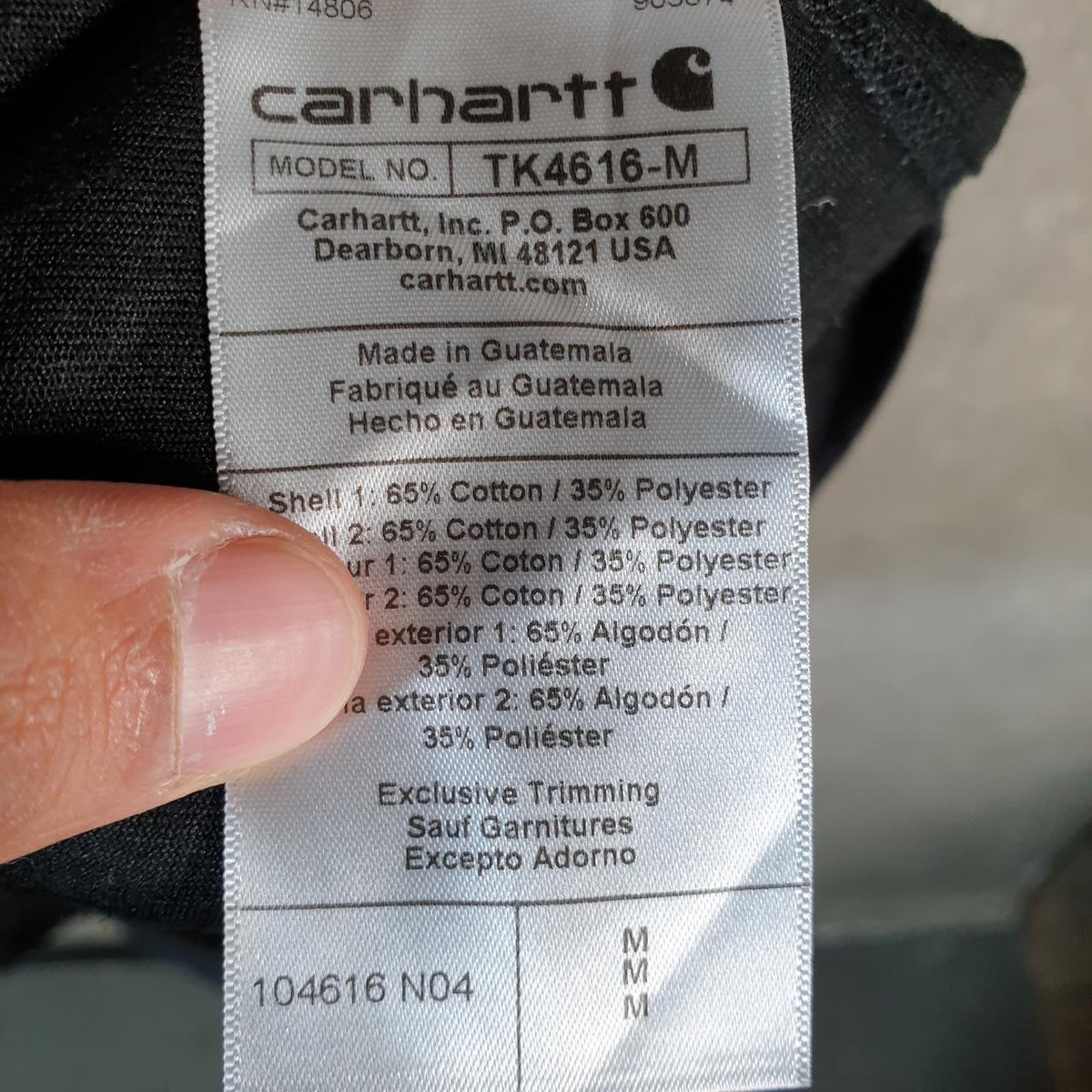 Vintage Carhartt Pocket T Shirt Men’s Medium Black Workwear Chore Utility Relaxed Fit C9354
