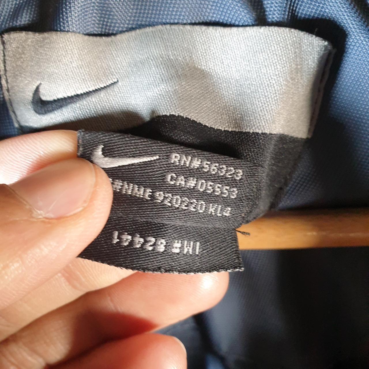 Vintage Nike 90s Embroidered Windbreaker Track Jacket Mens Large Blue USA Swoosh