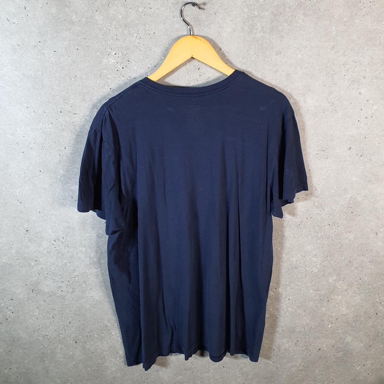 Vintage Ralph Lauren Polo T Shirt Men’s Large Blue Embroidered Pony Classic Fit C9128