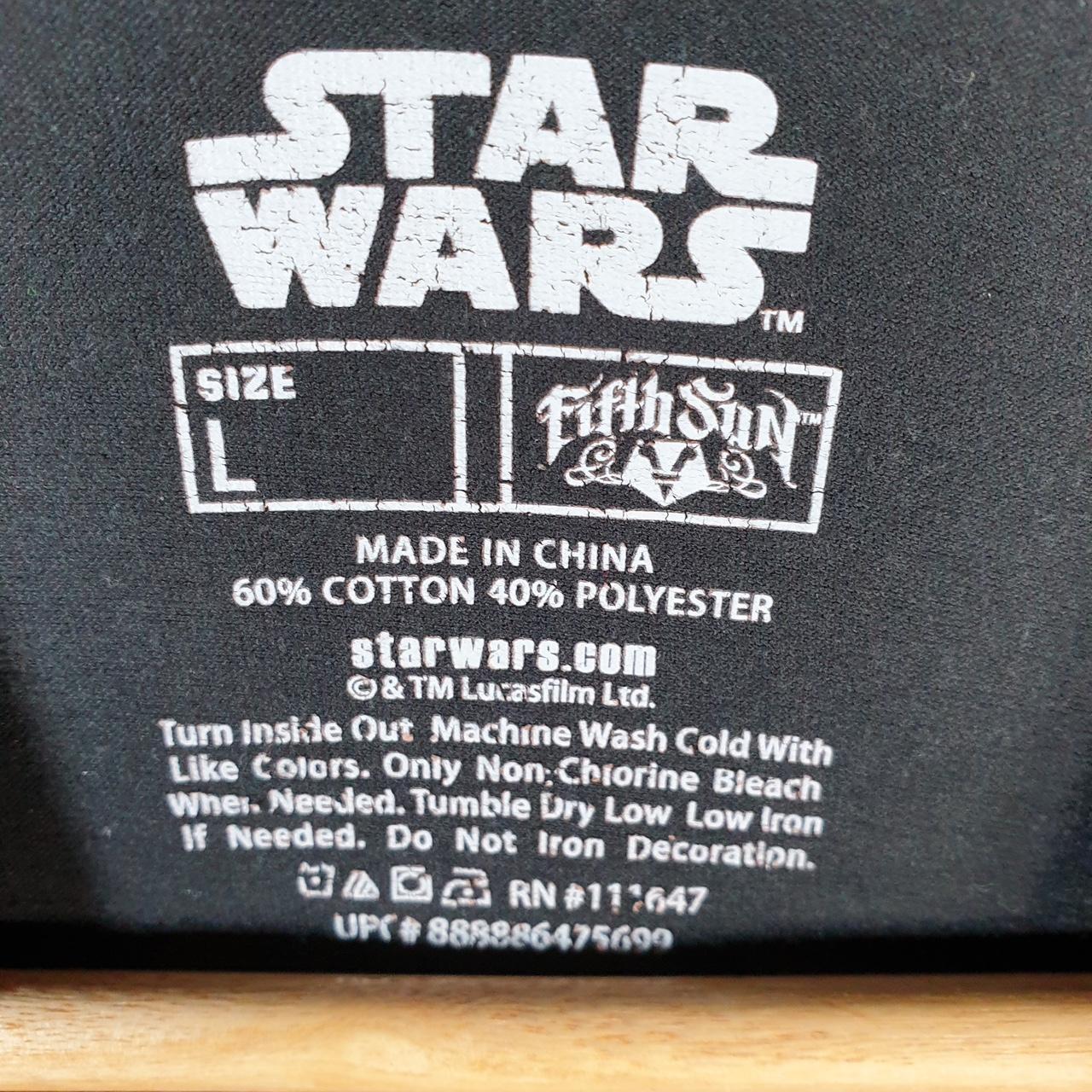 Vintage Star Wars Movie T Shirt Shirt Men’s Large Black Logo Graphic Spellout