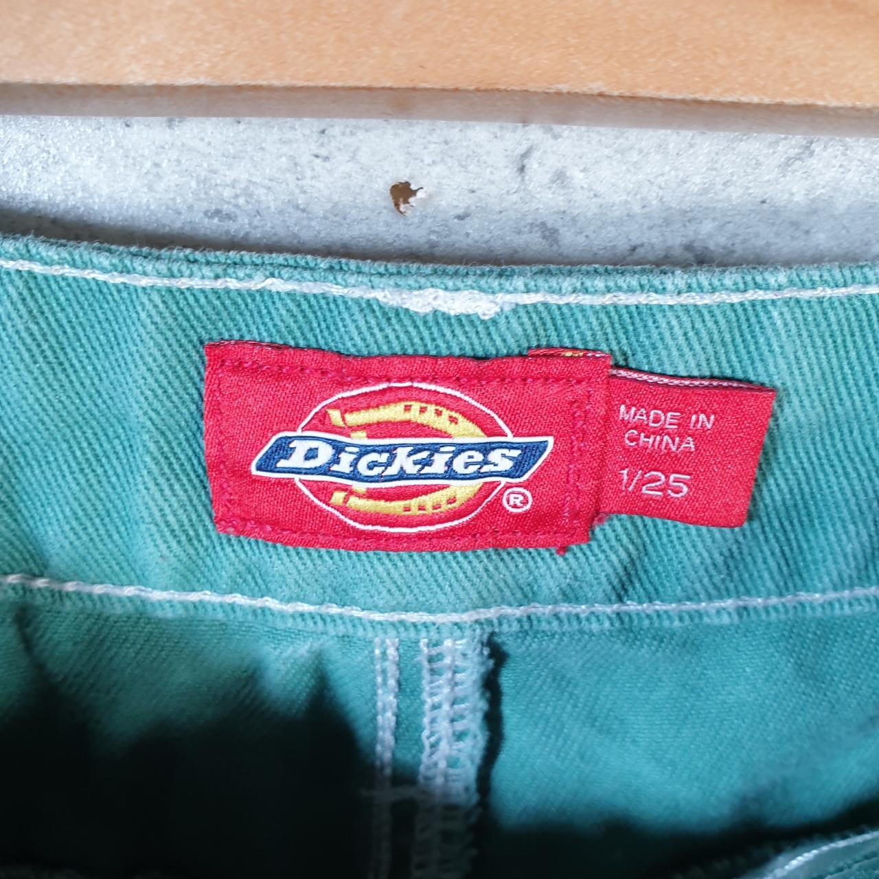 Vintage Dickies Baggy Chino Shorts Jorts Cargo Womens W25 Blue Denim Loose Fit
