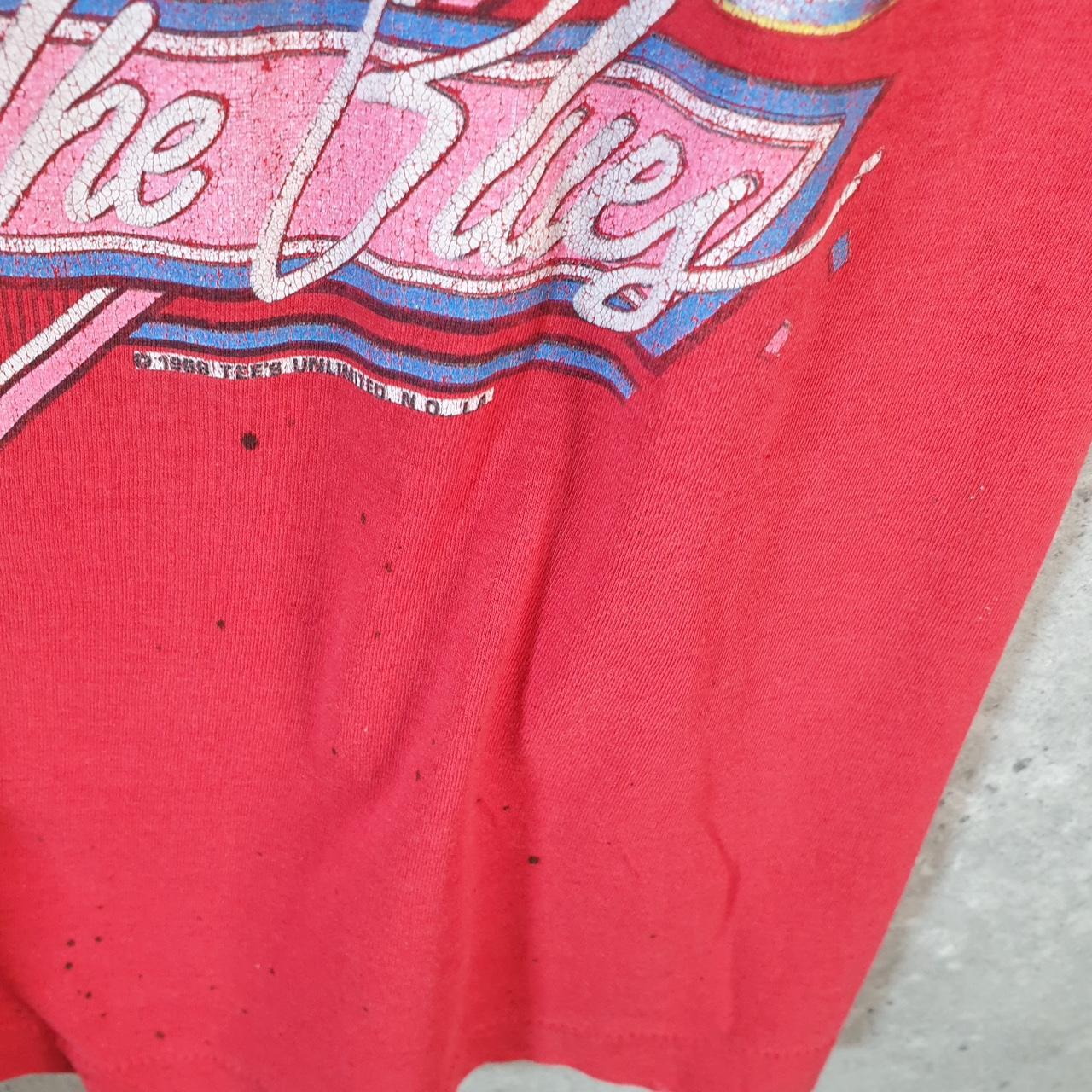 Vintage tennessee Home Of The Blues Beer 90s Single Stitch T Shirt Men’s Small Red