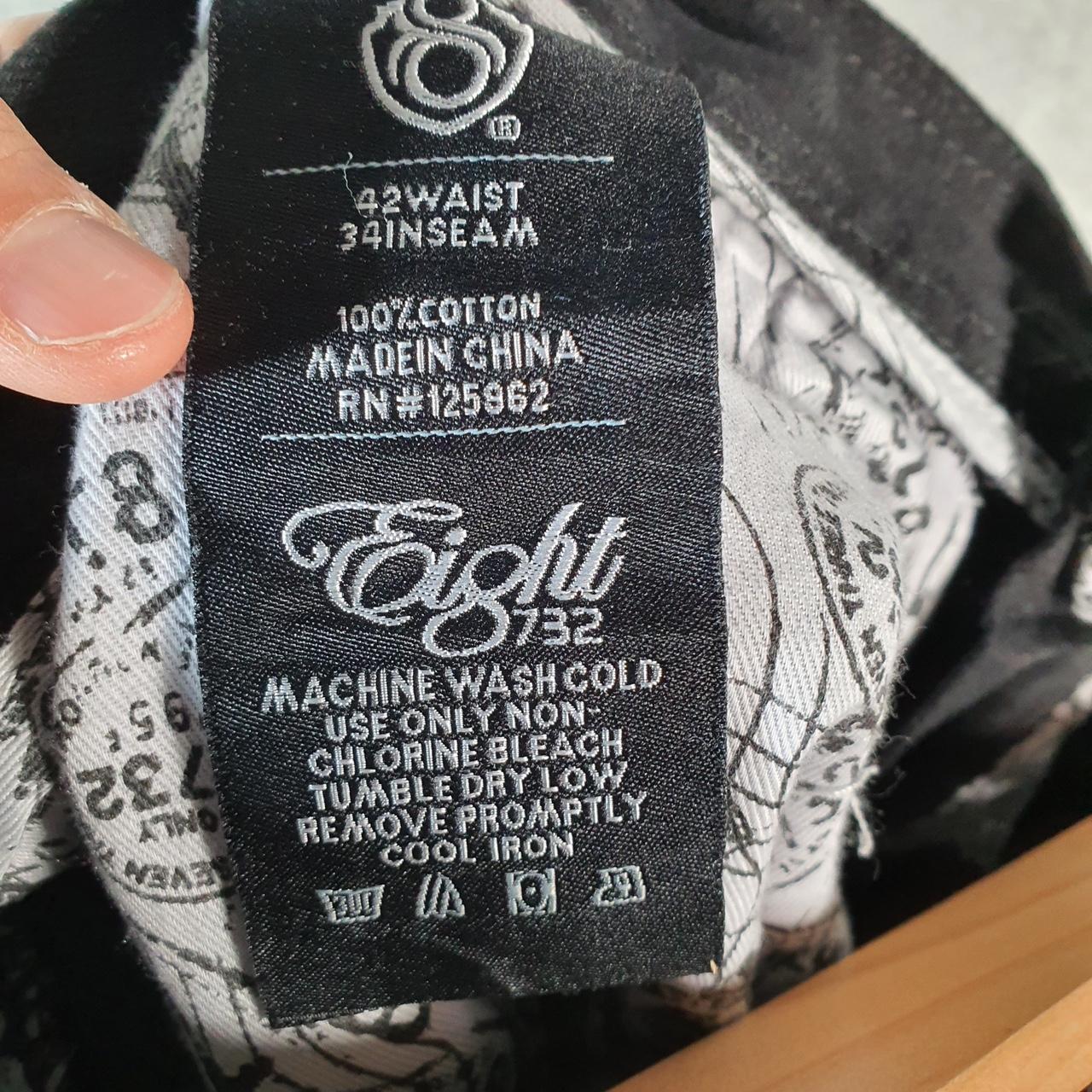 Vintage Eight 732 Baggy Y2K Hip Hop Jeans Mens W42 L34 Black Denim Wide Leg Big Fish Vintage