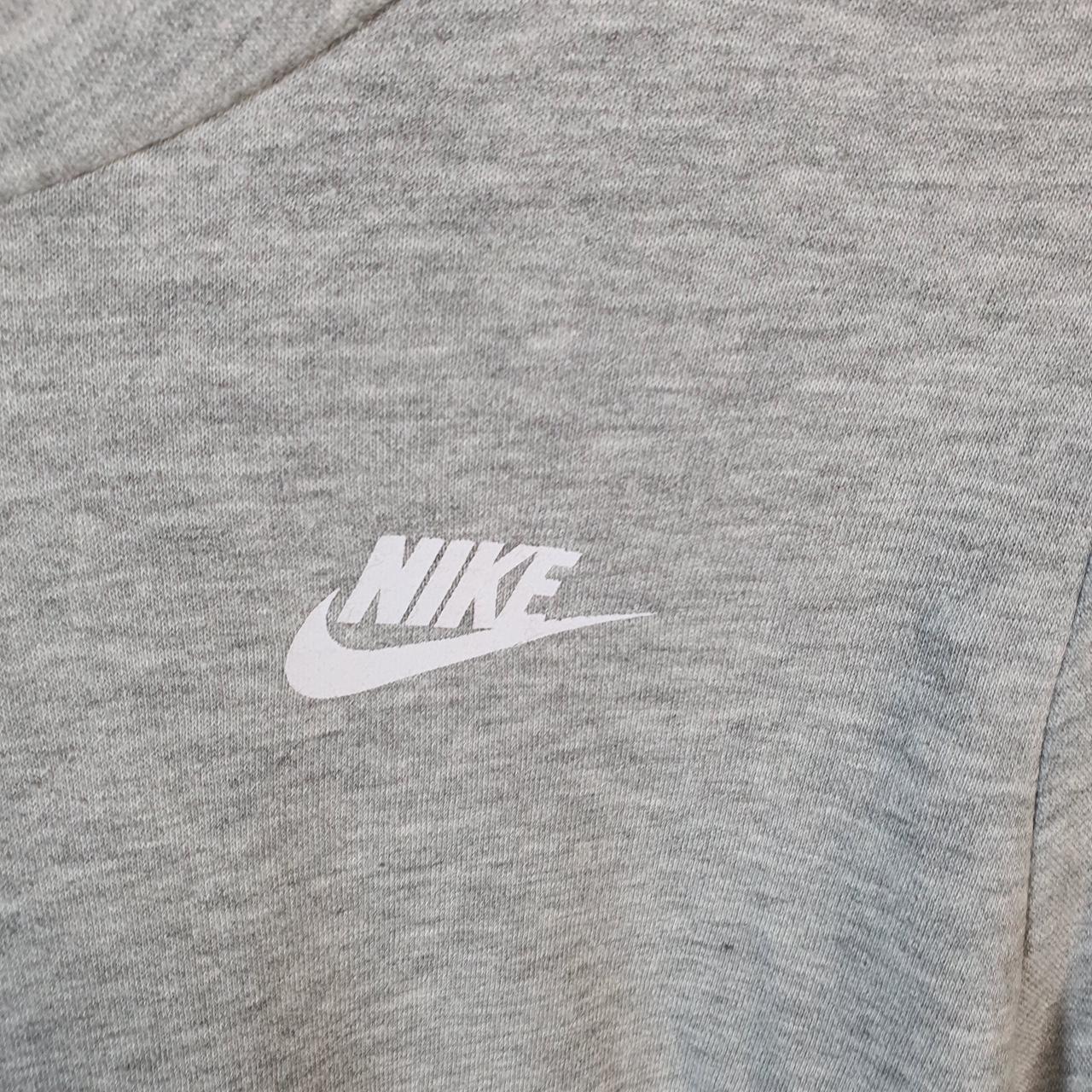 Vintage Nike Club Hoodie Womens Medium Grey Swoosh Y2K Pullover Logo