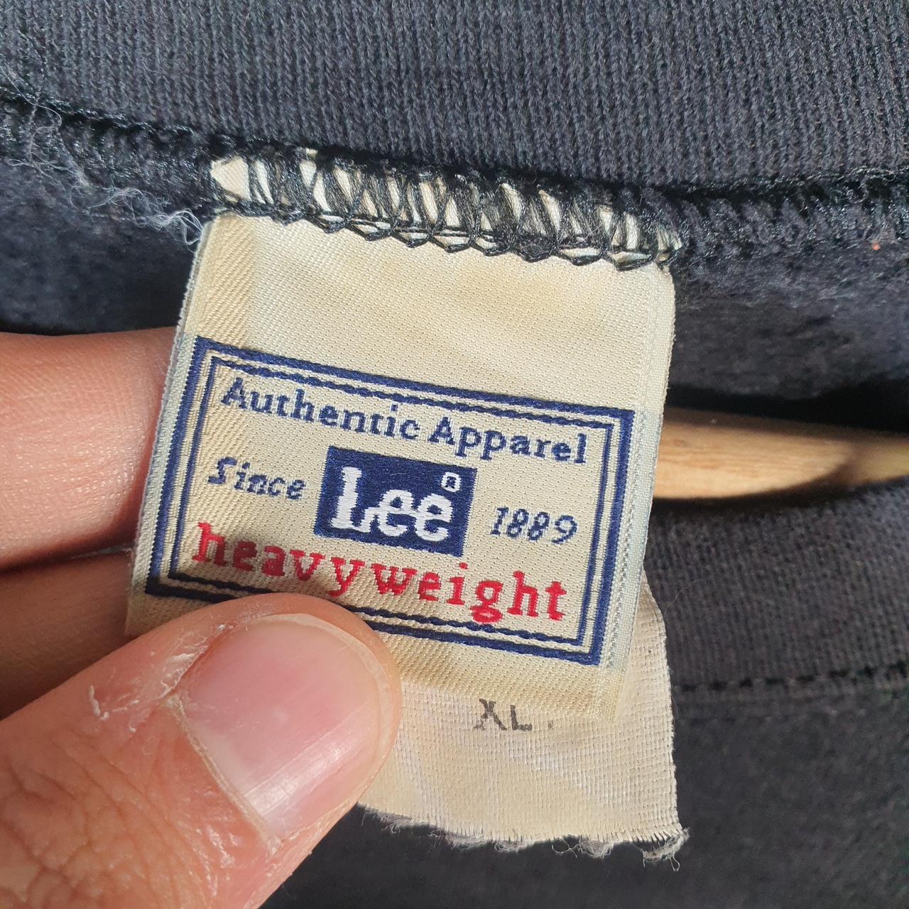 Vintage Lee Heavyweight Sweatshirt Men’s XL Black USA Amcor Flexibles Embroidered