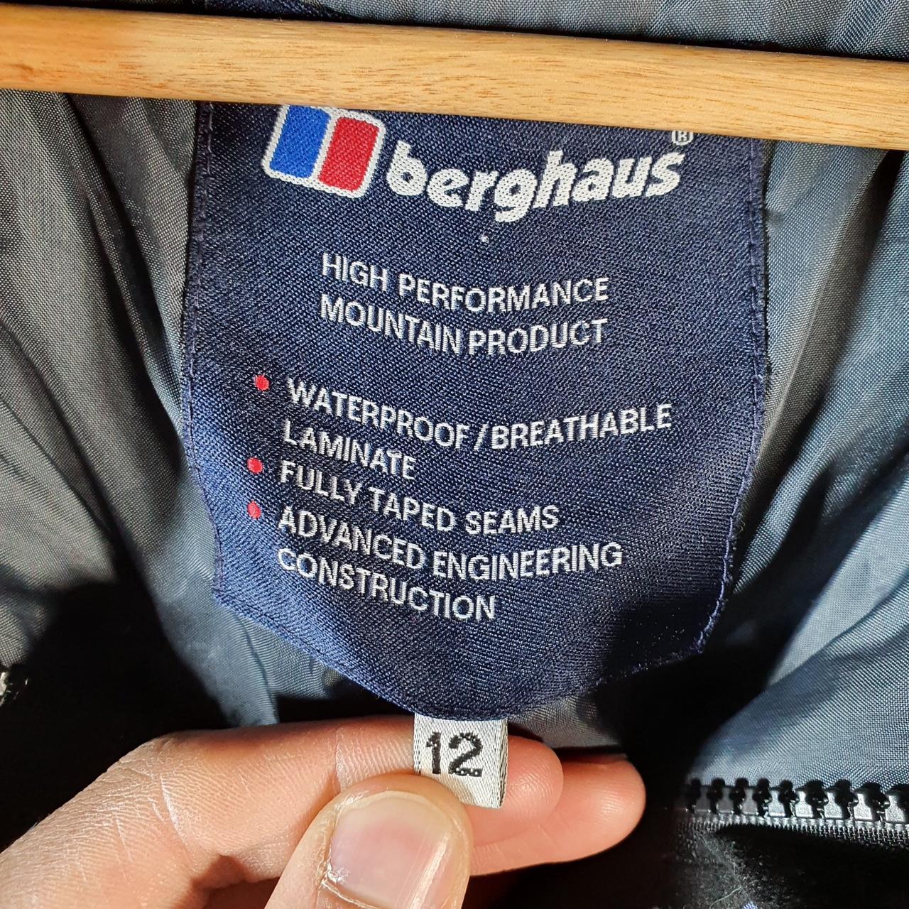 Vintage Bergahus Shell Jacket Women’s UK12 Purple Logo Full Zip Winter