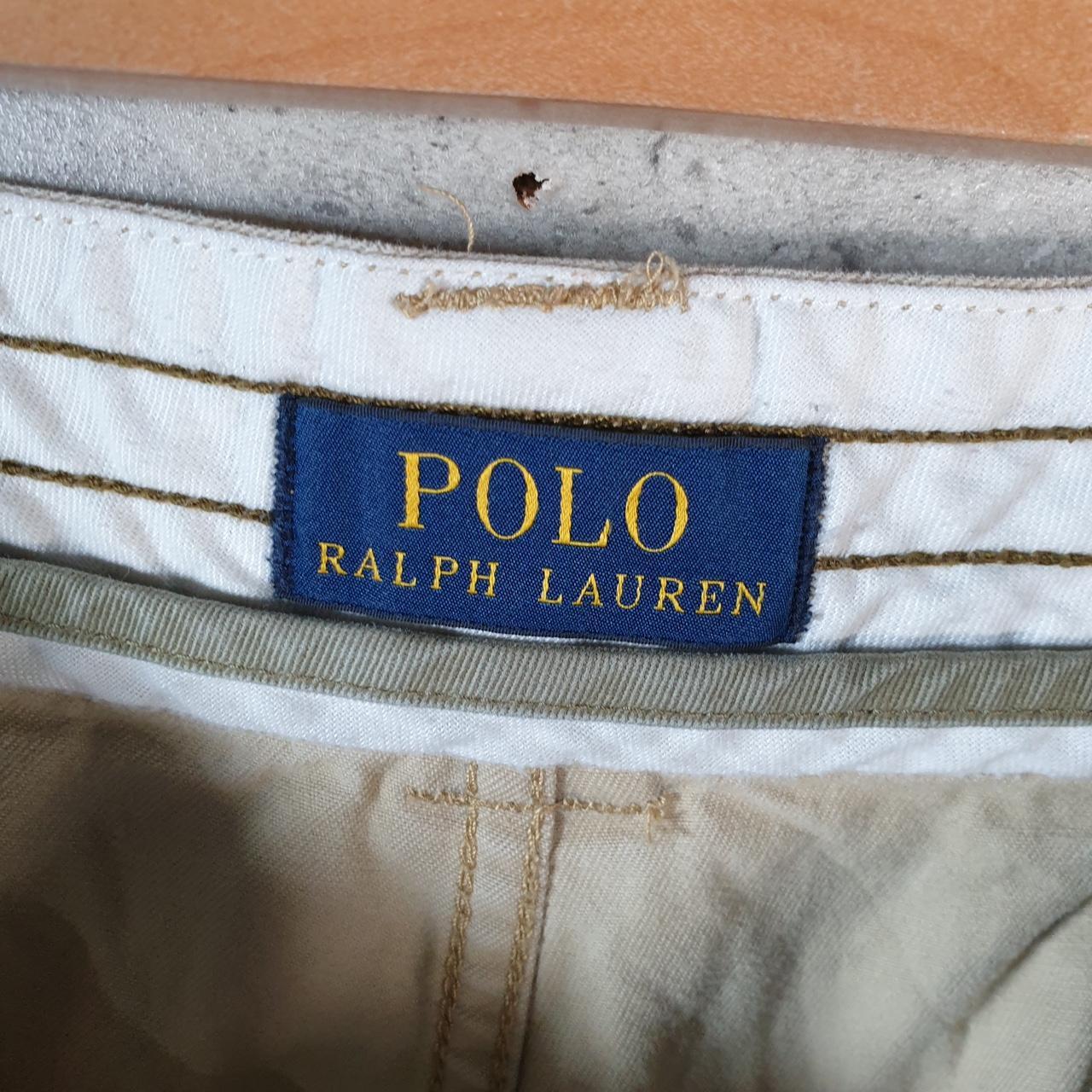 Vintage Ralph Lauren Polo Shorts Jorts Chino Cargo Men’s W42 Brown Baggy Cotton