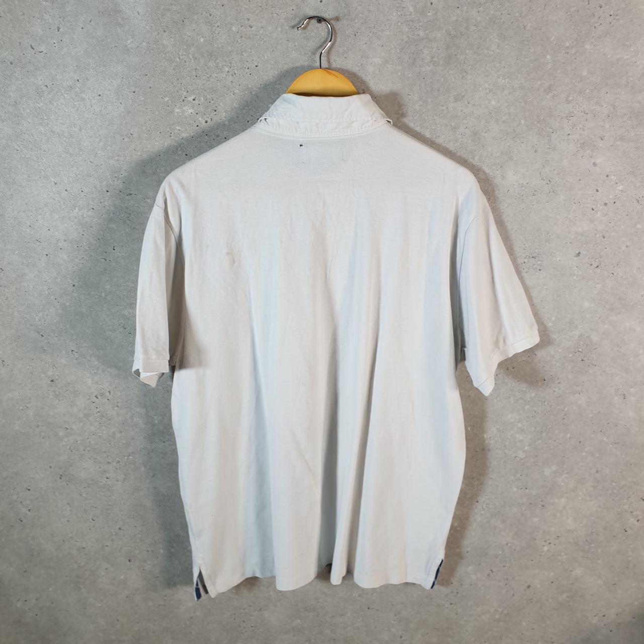 Vintage Ralph Lauren Polo Shirt Men’s XL White Custom Fit Embroidered Pony