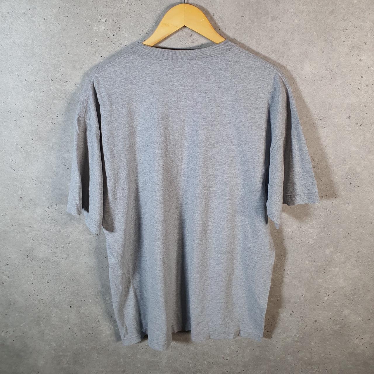Vintage Nike Club Embroidered T Shirt Men’s XL Grey Swoosh Y2K Pullover Logo