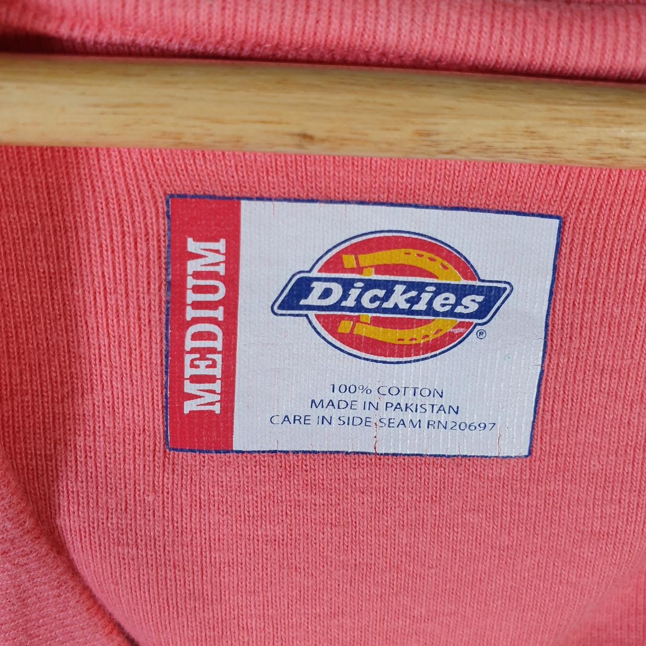 Vintage Dickies Workwear Embroidered Hoodie Womens Small Pink Y2K Pullover