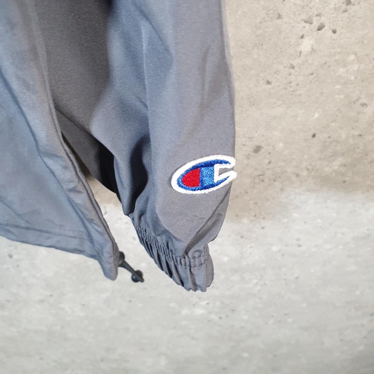 Vintage Champion Windbreaker Mens Large Grey Full Zip
