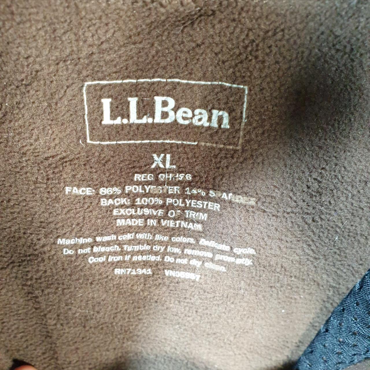 Vintage L.L. Bean USA Outdoors Nylon Jacket Mens XL Brown Waterproof