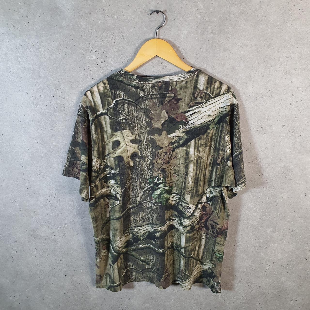 Vintage RealTree Camoflauge T Shirt Mens Large Camo Short Sleeve