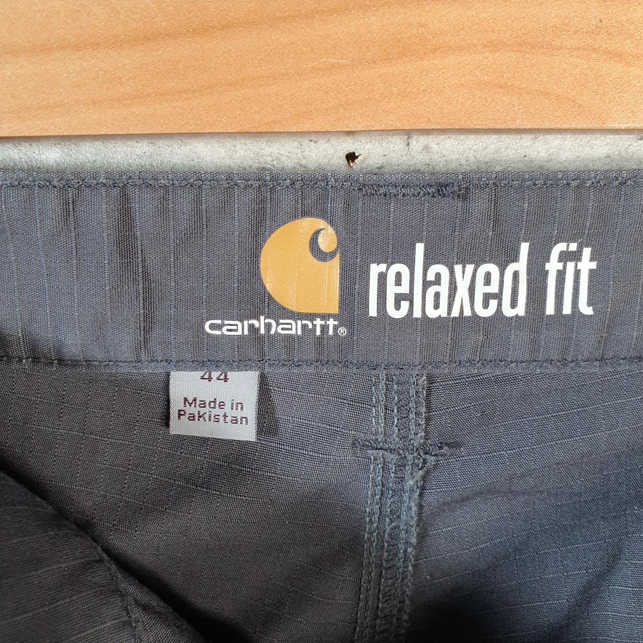 Vintage Carhartt Baggy Carpenter Shorts Jorts Cargo Men’s W44 Grey Relaxed Fit Workwear Big Fish Vintage