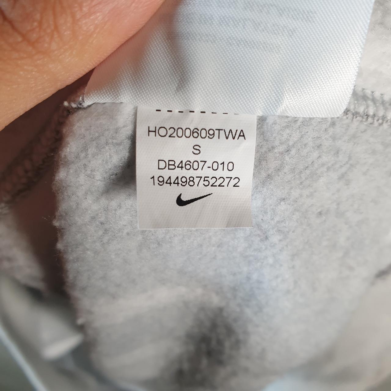 Vintage Nike Club All Over Print AOP Hoodie Men’s Small Black Swoosh Y2K Pullover