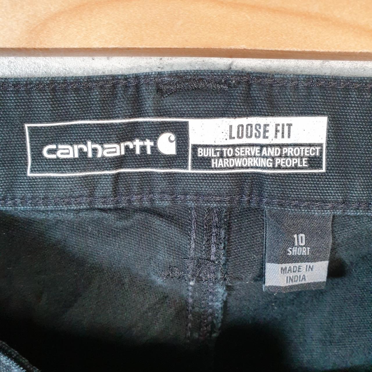 Vintage Carhartt Carpenter Double Knee Trousers Womens W32 L28 Black Loose Fit