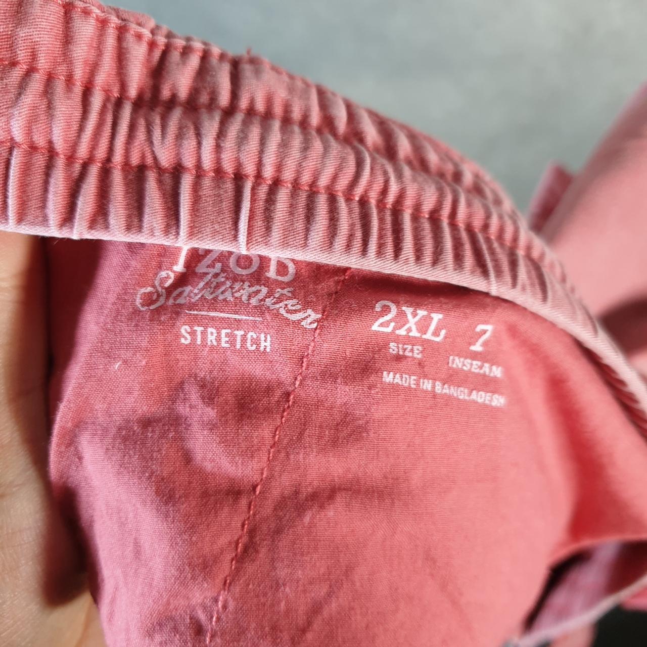Vintage Izod Shorts Jorts Cargo Womens 2XL Pink Chino Pockets Baggy Cotton