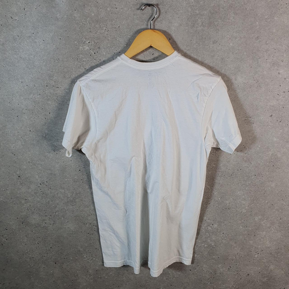 Vintage Adidas ClimaLite T Shirt Men’s Medium White Three Stripes Blank Athletic