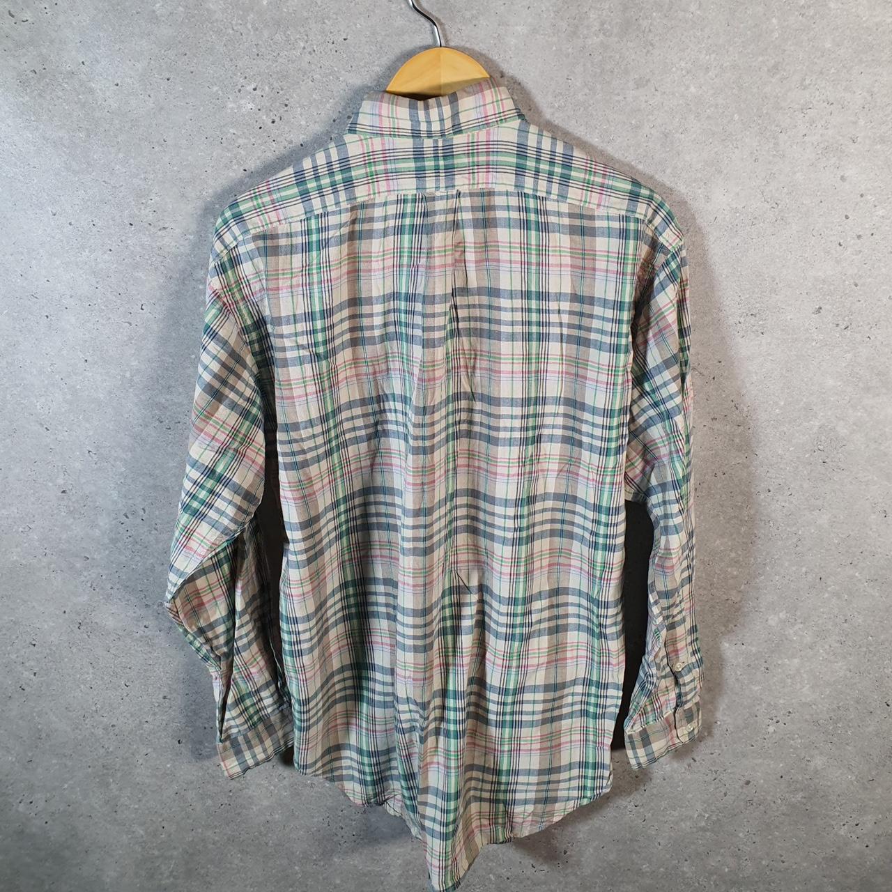 Vintage Ralph Lauren Button Down Shirt Men’s Small Brown Blake Fit Cotton Pony
