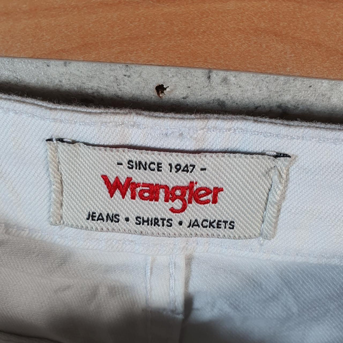 Vintage Wrangler Cut Short Baggy Shorts Jorts Cargo Womens W30 White Relaxed Denim A4521