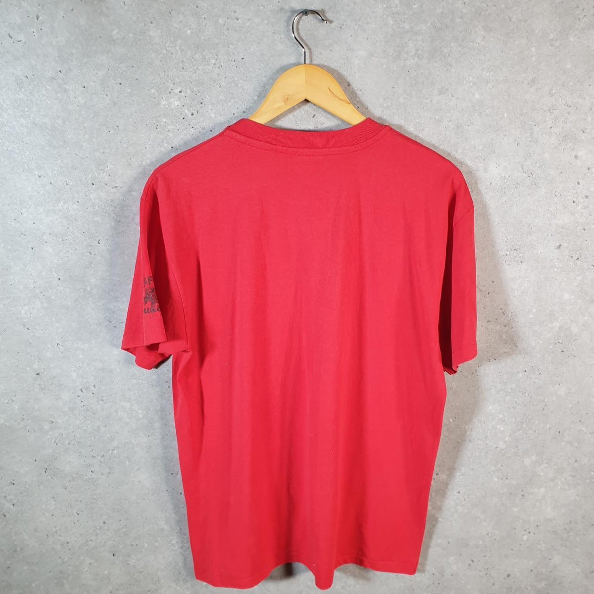 Vintage Hanes Kart Mania Roseburg 90s USA Single Stitch T Shirt Men’s Large Red C8121