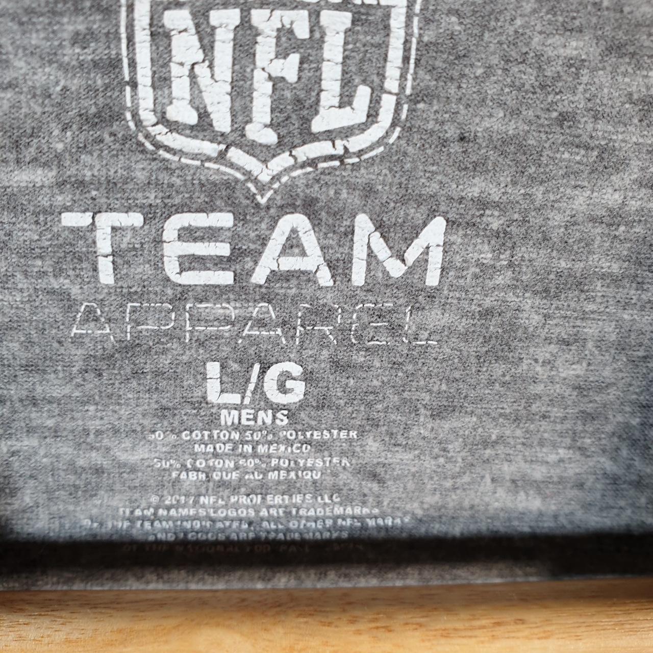 Vintage NFL Graphic T Shirt Men’s Large Grey Logo Pro Sport USA Athletic