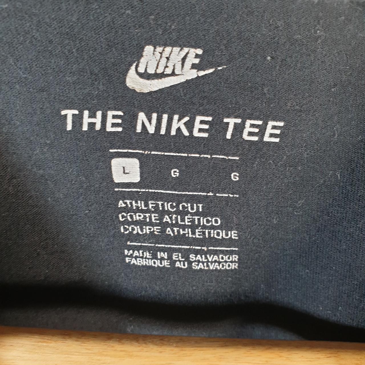 Vintage Nike Spellout T Shirt Men’s Large Black Logo Swoosh Athletic