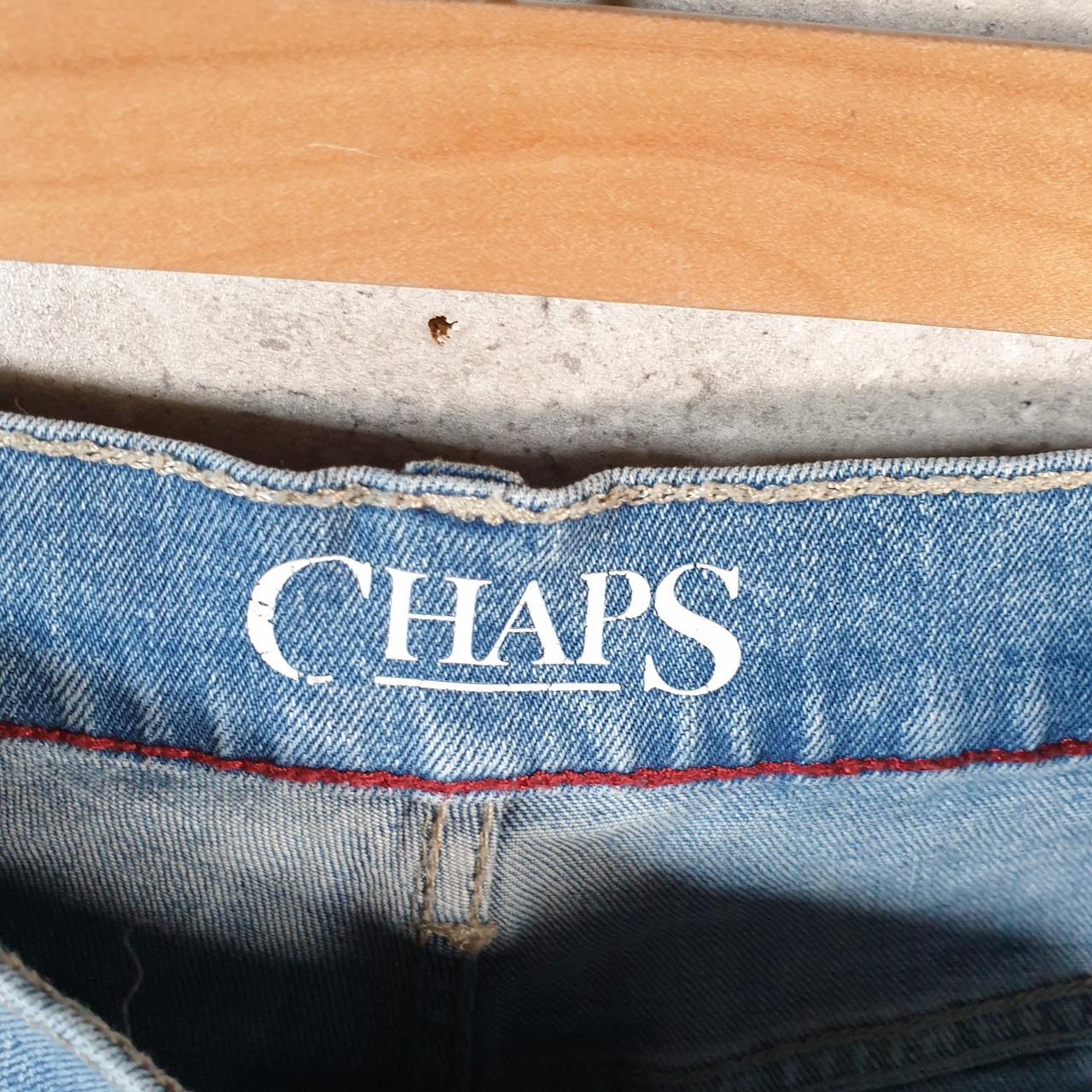 Vintage Chaps Ralph Lauren Baggy Shorts Jorts Cargo Mens W32 Blue Relaxed Denim