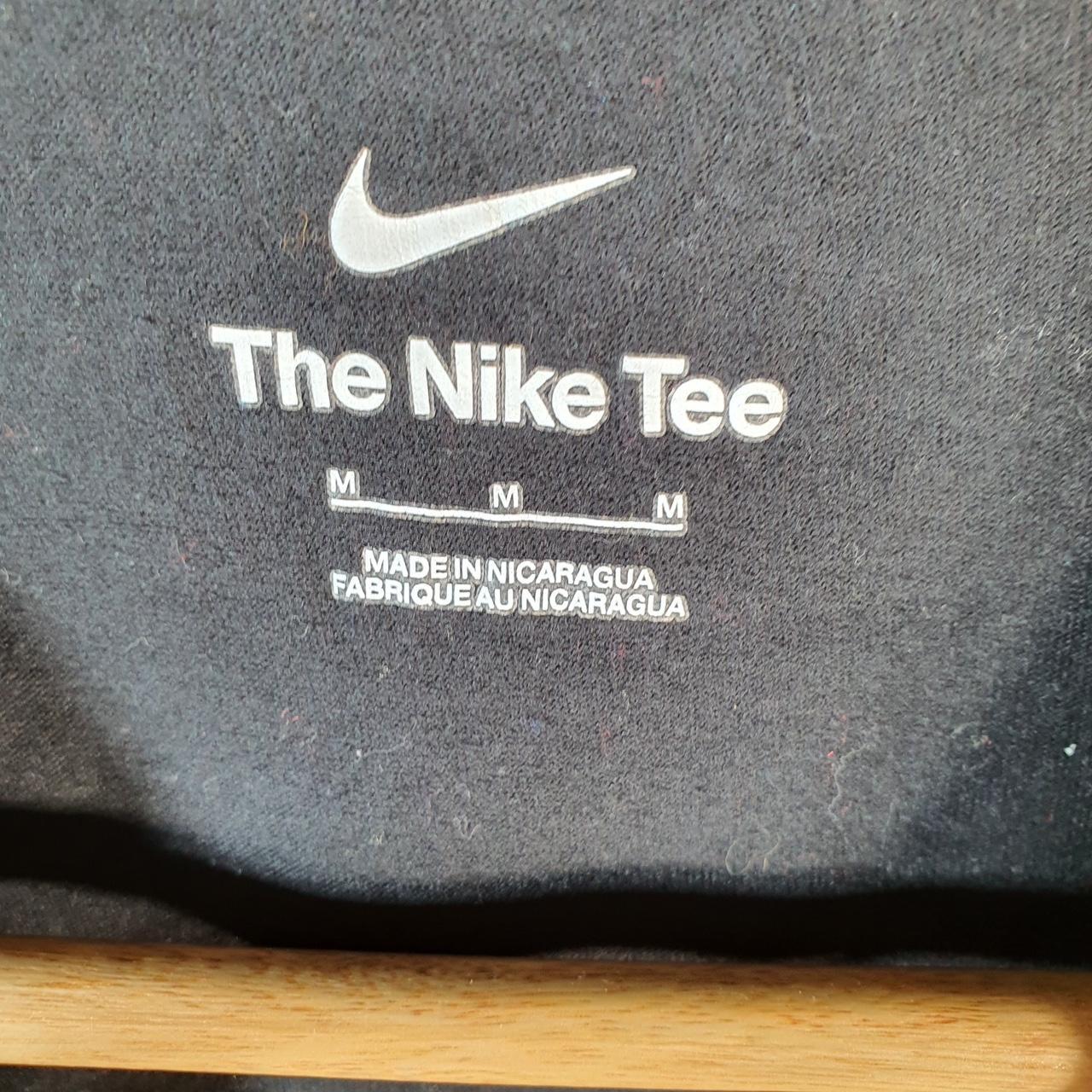 Vintage Nike Spellout T Shirt Men’s Medium Black Logo Swoosh Athletic