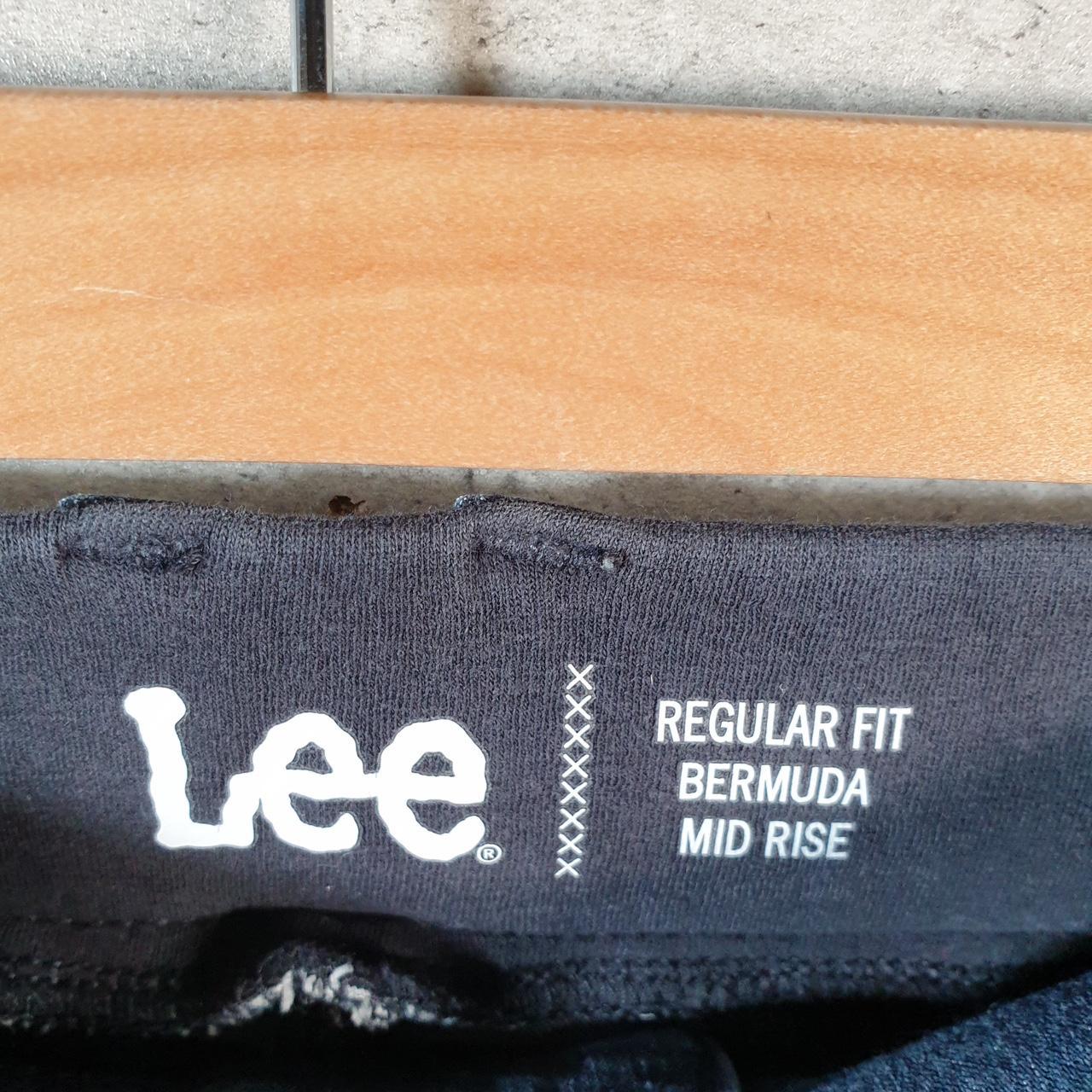 Vintage Lee Baggy Shorts Jorts Cargo Womens W32 Blue Relaxed Denim