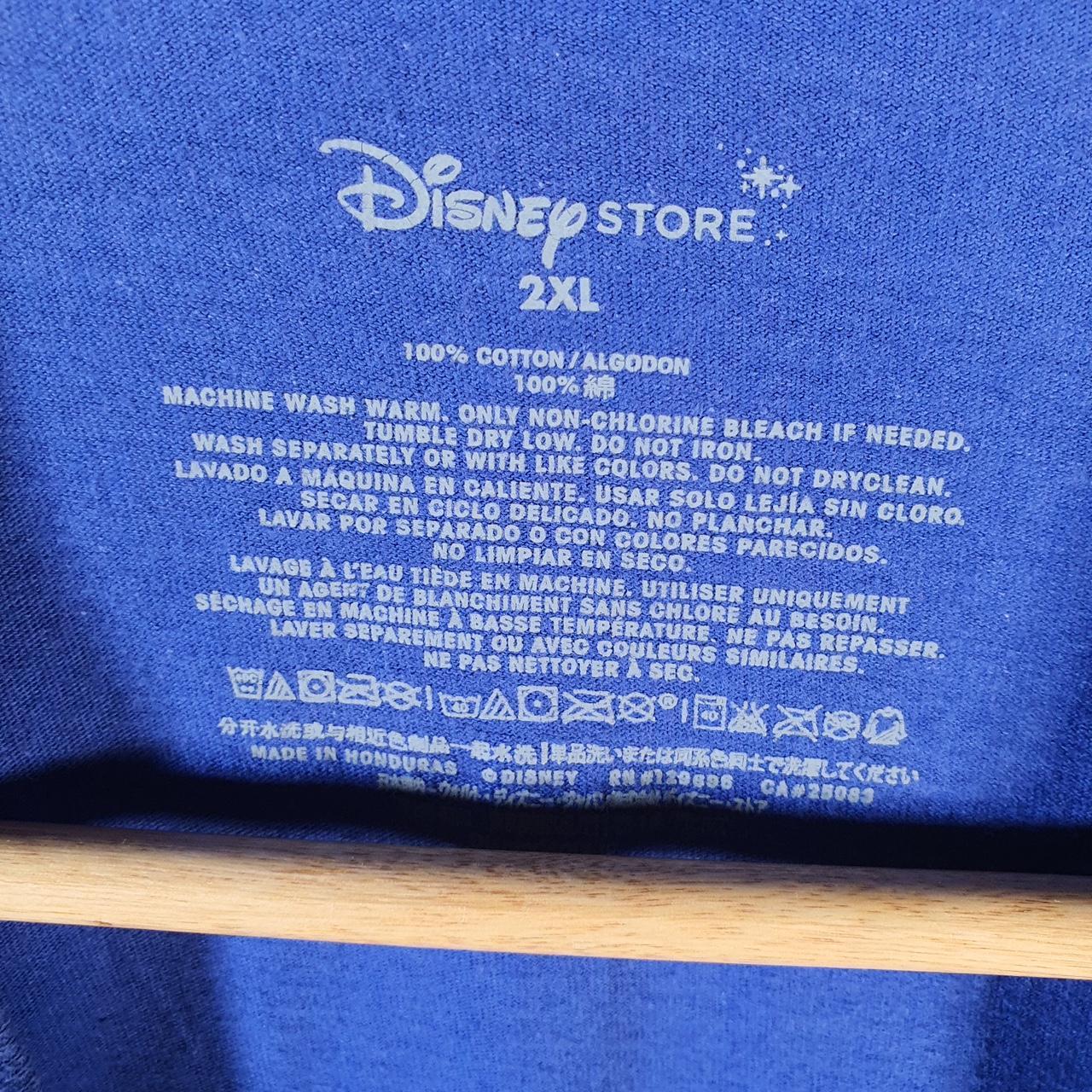 Vintage Disney Land Minnie Mouse T Shirt Womens 2XL Blue Spellout Graphic